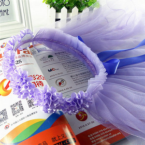 Veo trake za glavu od pređe za djecu Djevojčice Princess Crown Mašna čvor Cvjetne trake za kosu Dječji dodaci za kosu Korejski ručni veleprodaja