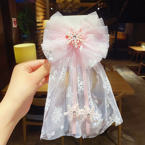 Veo trake za glavu od pređe za djecu Djevojčice Princess Crown Mašna čvor Cvjetne trake za kosu Dječji dodaci za kosu Korejski ručni veleprodaja