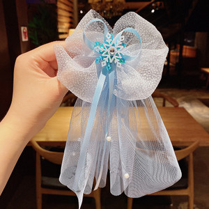 Veo trake za glavu od pređe za djecu Djevojčice Princess Crown Mašna čvor Cvjetne trake za kosu Dječji dodaci za kosu Korejski ručni veleprodaja