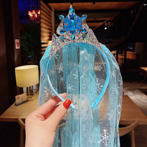 Veo trake za glavu od pređe za djecu Djevojčice Princess Crown Mašna čvor Cvjetne trake za kosu Dječji dodaci za kosu Korejski ručni veleprodaja