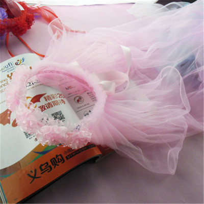 Veo trake za glavu od pređe za djecu Djevojčice Princess Crown Mašna čvor Cvjetne trake za kosu Dječji dodaci za kosu Korejski ručni veleprodaja