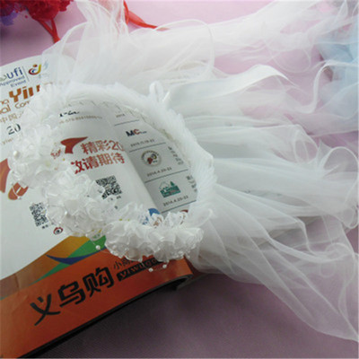 Veo trake za glavu od pređe za djecu Djevojčice Princess Crown Mašna čvor Cvjetne trake za kosu Dječji dodaci za kosu Korejski ručni veleprodaja