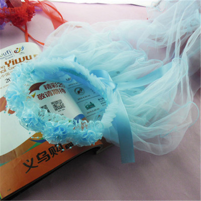 Veo trake za glavu od pređe za djecu Djevojčice Princess Crown Mašna čvor Cvjetne trake za kosu Dječji dodaci za kosu Korejski ručni veleprodaja