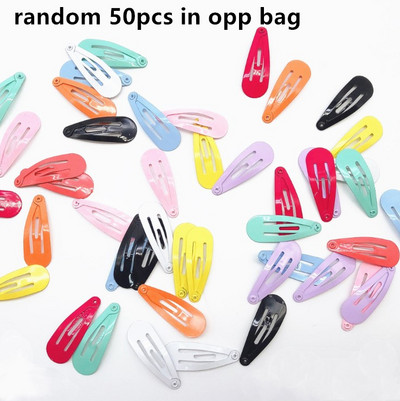 50Pcs/Lot Korejski modni dodaci za kosu Slatka ukosnica za kosu u boji slatkiša Kawaii ukosnica Mini kopča za kosu za djevojčice