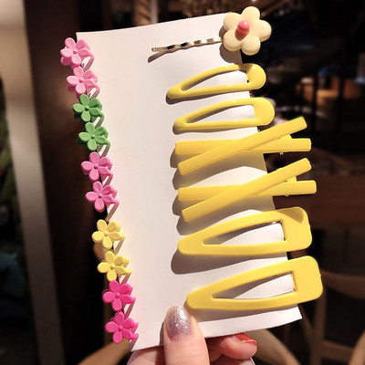 1 set noi fete drăguțe desene animate flori fructe geometrice agrafe de păr dulce agrafe bentiță pentru copii accesorii de păr la modă