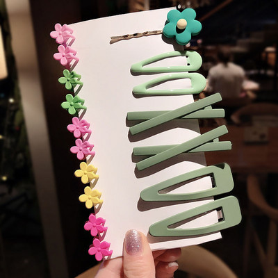 1 set noi fete drăguțe desene animate flori fructe geometrice agrafe de păr dulce agrafe bentiță pentru copii accesorii de păr la modă