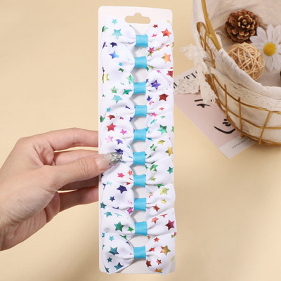 10 gab./komplekts 2,1 collu vienradzis varavīksnes apdruka loki matu sprādzes bērniem meitenēm multfilmu dizaina matadatas Galvassegas modes matu aksesuāri