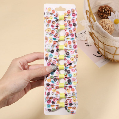 10 gab./komplekts 2,1 collu vienradzis varavīksnes apdruka loki matu sprādzes bērniem meitenēm multfilmu dizaina matadatas Galvassegas modes matu aksesuāri