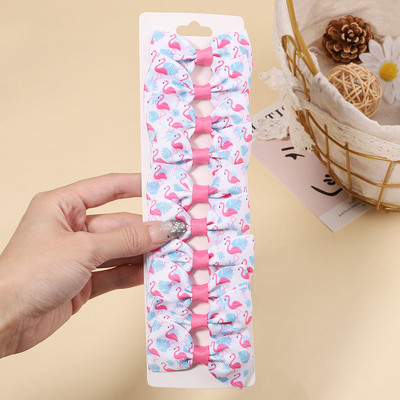 10 gab./komplekts 2,1 collu vienradzis varavīksnes apdruka loki matu sprādzes bērniem meitenēm multfilmu dizaina matadatas Galvassegas modes matu aksesuāri