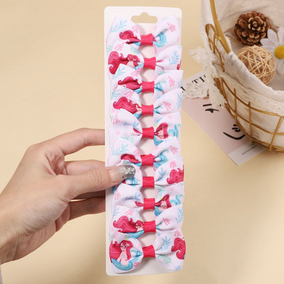 10 gab./komplekts 2,1 collu vienradzis varavīksnes apdruka loki matu sprādzes bērniem meitenēm multfilmu dizaina matadatas Galvassegas modes matu aksesuāri