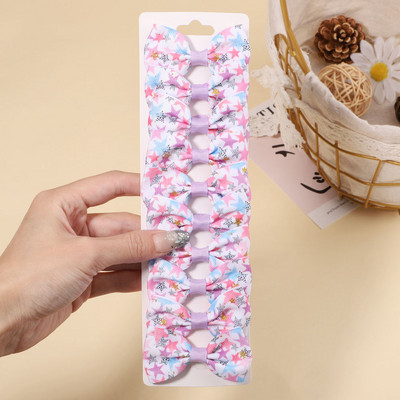 10 gab./komplekts 2,1 collu vienradzis varavīksnes apdruka loki matu sprādzes bērniem meitenēm multfilmu dizaina matadatas Galvassegas modes matu aksesuāri