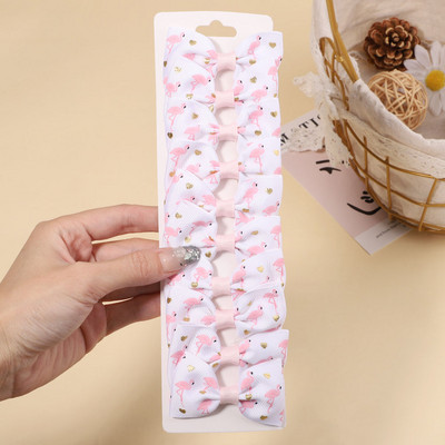 10 gab./komplekts 2,1 collu vienradzis varavīksnes apdruka loki matu sprādzes bērniem meitenēm multfilmu dizaina matadatas Galvassegas modes matu aksesuāri