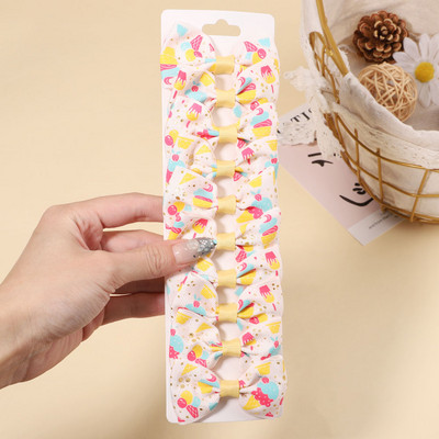 10 gab./komplekts 2,1 collu vienradzis varavīksnes apdruka loki matu sprādzes bērniem meitenēm multfilmu dizaina matadatas Galvassegas modes matu aksesuāri