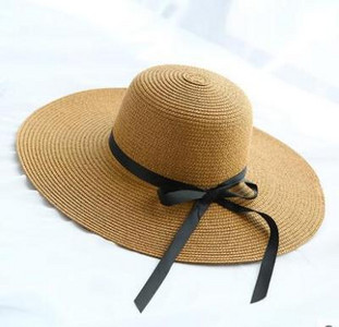 Platas malas Bowknot lentes, salmu saules cepures sievietēm, meitenēm, vasaras UV aizsardzība, diskete, salokāma pludmales cepure āra ceļojumiem, Panamas vāciņš