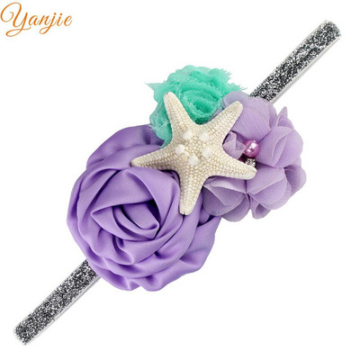 YANJIEBbirthday 2022 Floral Vară/Primăvară Plajă Bentite elastice pentru cap pentru copii DIY Bandeau Bandana Articole pentru cap