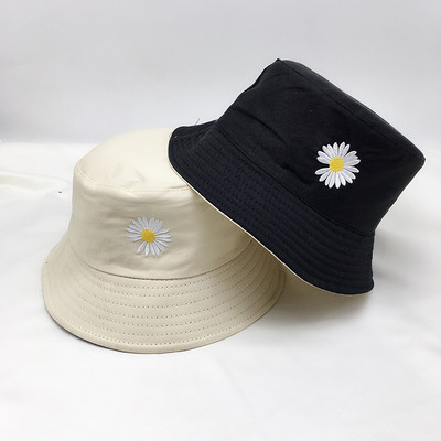 Ljetna kapa za sunčanje Reverzibilne kape s kantom Ženski ribolov na otvorenom Hip Hop krema za sunčanje Vez od tratinčica Ribarski šešir Panama za plažu