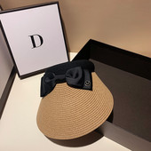 Ljetni šeširi za žene Slamnati šešir Snapback Kpop viziri Šešir za plažu Prazan cilindar Vanjski modni dizajnerski ženski šešir s M slovom za sunčanje