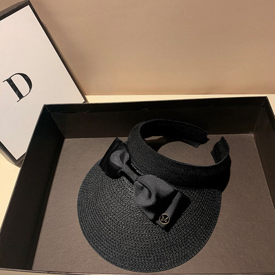 Ljetni šeširi za žene Slamnati šešir Snapback Kpop viziri Šešir za plažu Prazan cilindar Vanjski modni dizajnerski ženski šešir s M slovom za sunčanje