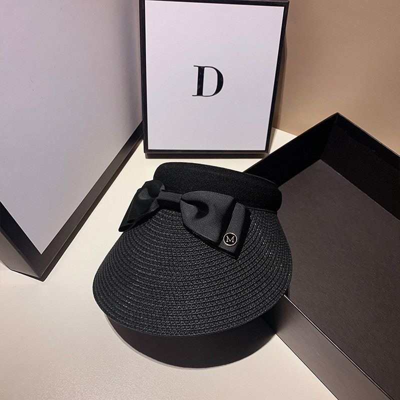 Ljetni šeširi za žene Slamnati šešir Snapback Kpop viziri Šešir za plažu Prazan cilindar Vanjski modni dizajnerski ženski šešir s M slovom za sunčanje