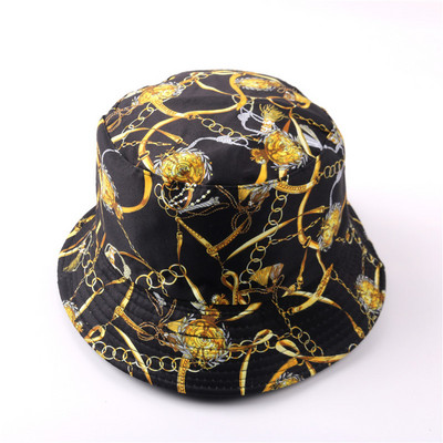 Pălărie cu găleată de vară 2021, cu imprimeu, pălărie de pescar pliabilă pentru femeie, plajă moale, șapcă de soare pentru pescar, bărbat, modă, pălărie cu găleată Panama Soild