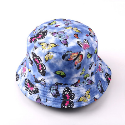 Pălărie cu găleată de vară 2021, cu imprimeu, pălărie de pescar pliabilă pentru femeie, plajă moale, șapcă de soare pentru pescar, bărbat, modă, pălărie cu găleată Panama Soild