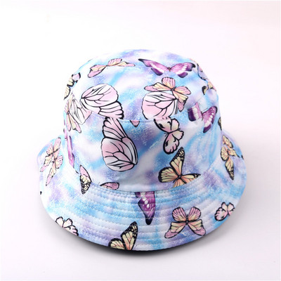 Pălărie cu găleată de vară 2021, cu imprimeu, pălărie de pescar pliabilă pentru femeie, plajă moale, șapcă de soare pentru pescar, bărbat, modă, pălărie cu găleată Panama Soild