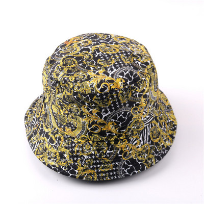 Pălărie cu găleată de vară 2021, cu imprimeu, pălărie de pescar pliabilă pentru femeie, plajă moale, șapcă de soare pentru pescar, bărbat, modă, pălărie cu găleată Panama Soild