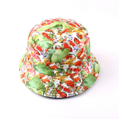 Pălărie cu găleată de vară 2021, cu imprimeu, pălărie de pescar pliabilă pentru femeie, plajă moale, șapcă de soare pentru pescar, bărbat, modă, pălărie cu găleată Panama Soild