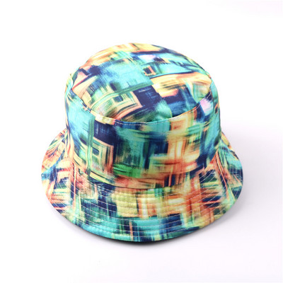 Pălărie cu găleată de vară 2021, cu imprimeu, pălărie de pescar pliabilă pentru femeie, plajă moale, șapcă de soare pentru pescar, bărbat, modă, pălărie cu găleată Panama Soild