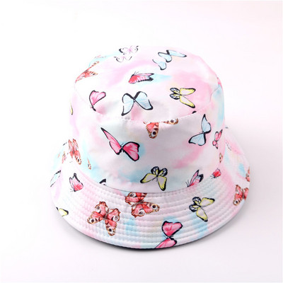 Pălărie cu găleată de vară 2021, cu imprimeu, pălărie de pescar pliabilă pentru femeie, plajă moale, șapcă de soare pentru pescar, bărbat, modă, pălărie cu găleată Panama Soild