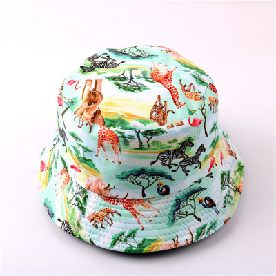 Pălărie cu găleată de vară 2021, cu imprimeu, pălărie de pescar pliabilă pentru femeie, plajă moale, șapcă de soare pentru pescar, bărbat, modă, pălărie cu găleată Panama Soild