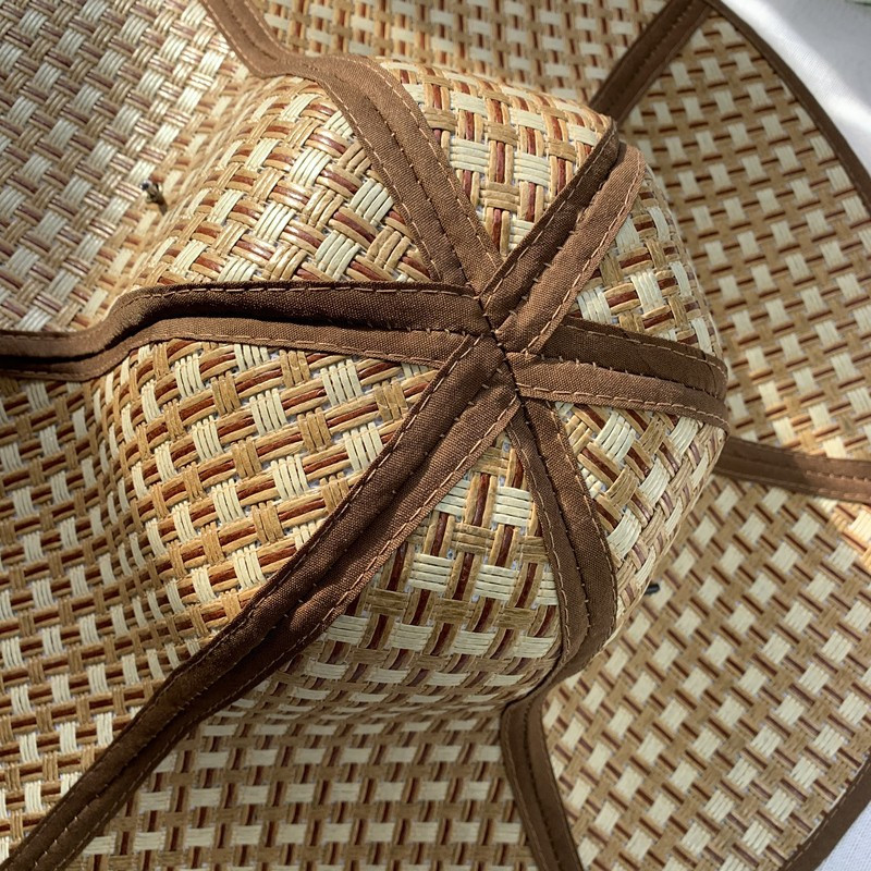 Novi prozračni ženski sklopivi slamnati šešir, modni prijenosni uniseks panama kapa od ratana protiv ultraljubičastog zračenja, muški šeširi sa suncobranom za pecanje