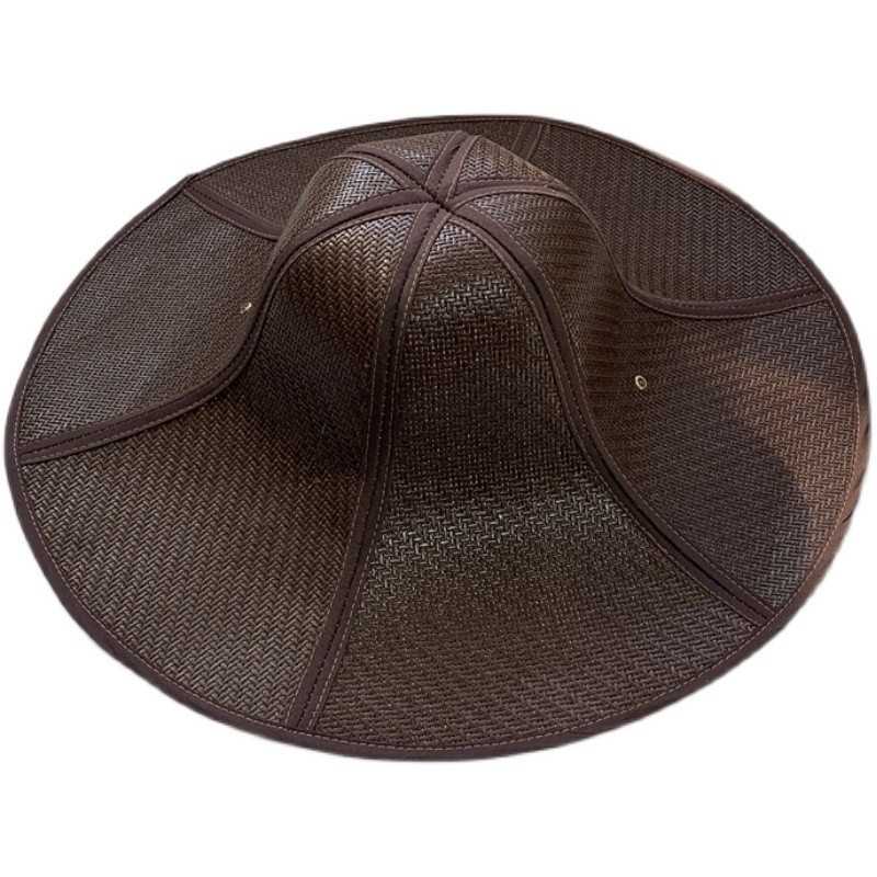 Novi prozračni ženski sklopivi slamnati šešir, modni prijenosni uniseks panama kapa od ratana protiv ultraljubičastog zračenja, muški šeširi sa suncobranom za pecanje