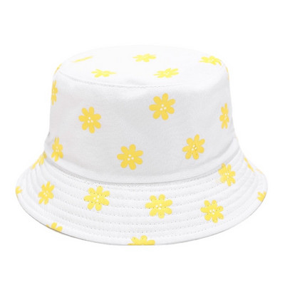 Reverzibilni šeširi s cvjetnim printom za zaštitu od sunca Muškarci Žene Ribarska kapa Pamučna panama modna dvostrana šešira protiv sunca