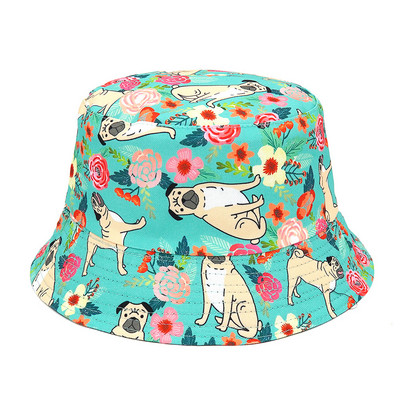 Reverzibilni šeširi s cvjetnim printom za zaštitu od sunca Muškarci Žene Ribarska kapa Pamučna panama modna dvostrana šešira protiv sunca