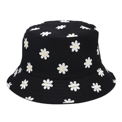 Reverzibilni šeširi s cvjetnim printom za zaštitu od sunca Muškarci Žene Ribarska kapa Pamučna panama modna dvostrana šešira protiv sunca