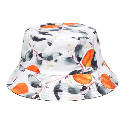 Reverzibilni šeširi s cvjetnim printom za zaštitu od sunca Muškarci Žene Ribarska kapa Pamučna panama modna dvostrana šešira protiv sunca