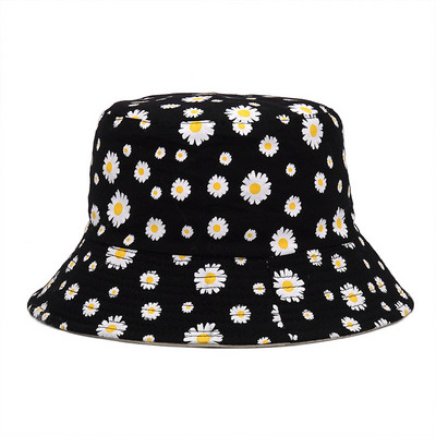 Reverzibilni šeširi s cvjetnim printom za zaštitu od sunca Muškarci Žene Ribarska kapa Pamučna panama modna dvostrana šešira protiv sunca