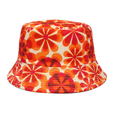 Reverzibilni šeširi s cvjetnim printom za zaštitu od sunca Muškarci Žene Ribarska kapa Pamučna panama modna dvostrana šešira protiv sunca