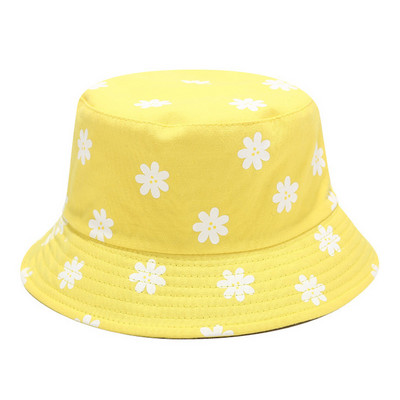 Reverzibilni šeširi s cvjetnim printom za zaštitu od sunca Muškarci Žene Ribarska kapa Pamučna panama modna dvostrana šešira protiv sunca