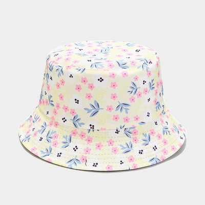 Reverzibilni šeširi s cvjetnim printom za zaštitu od sunca Muškarci Žene Ribarska kapa Pamučna panama modna dvostrana šešira protiv sunca