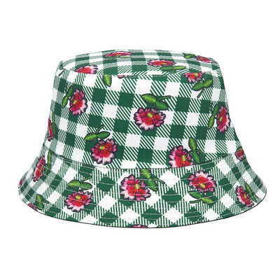Reverzibilni šeširi s cvjetnim printom za zaštitu od sunca Muškarci Žene Ribarska kapa Pamučna panama modna dvostrana šešira protiv sunca