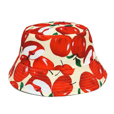 Reverzibilni šeširi s cvjetnim printom za zaštitu od sunca Muškarci Žene Ribarska kapa Pamučna panama modna dvostrana šešira protiv sunca