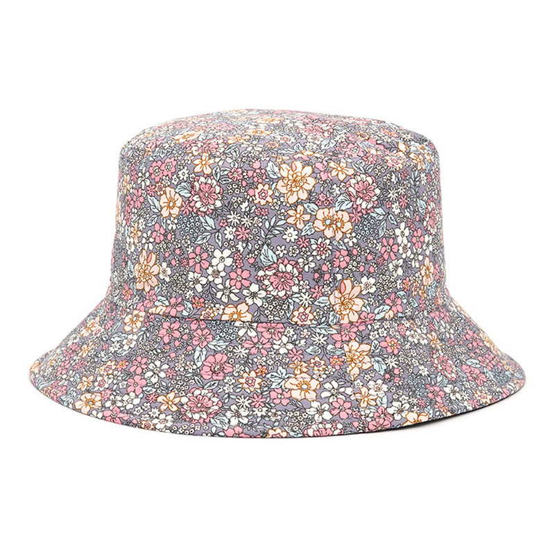 Reverzibilni šeširi s cvjetnim printom za zaštitu od sunca Muškarci Žene Ribarska kapa Pamučna panama modna dvostrana šešira protiv sunca
