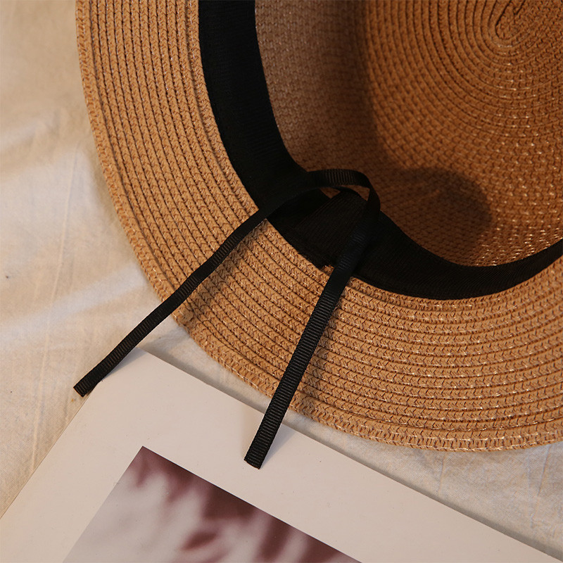 Novi ljetni ženski šešir za nautičare za plažu za 2022. Ženski panama šešir sa širokim obodom Ženski klasični ravni slamnati šešir sa mašnom Ženski fedora šeširi