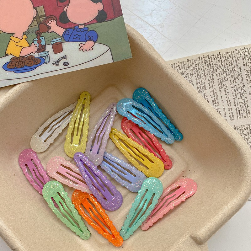 10 kom/set BB kopče s valovima od 5 cm, sjajne ukosnice u boji slatkiša, šarene kopče za kosu, dječje šarene kopče za kosu, dodaci za kosu za djevojčice