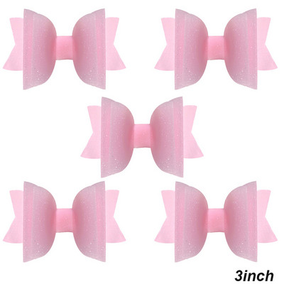 5 vnt. Neperšlampami želė plaukų lankeliai su spaustukais Mieli mergaičių plaukų segtukai, vaikiški blizgantys mazgai, baseino galvos apdangalų priedai