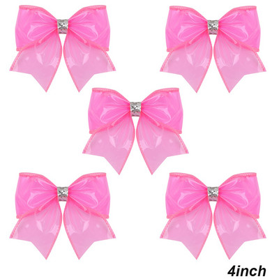 5 vnt. Neperšlampami želė plaukų lankeliai su spaustukais Mieli mergaičių plaukų segtukai, vaikiški blizgantys mazgai, baseino galvos apdangalų priedai