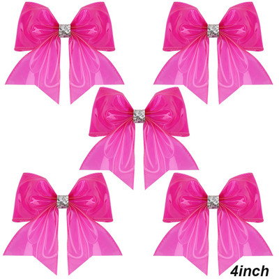 5 vnt. Neperšlampami želė plaukų lankeliai su spaustukais Mieli mergaičių plaukų segtukai, vaikiški blizgantys mazgai, baseino galvos apdangalų priedai