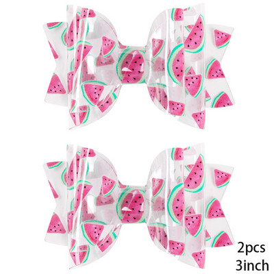 5 vnt. Neperšlampami želė plaukų lankeliai su spaustukais Mieli mergaičių plaukų segtukai, vaikiški blizgantys mazgai, baseino galvos apdangalų priedai